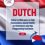 Language Guide For Dutch in Filipino (Tagalog)